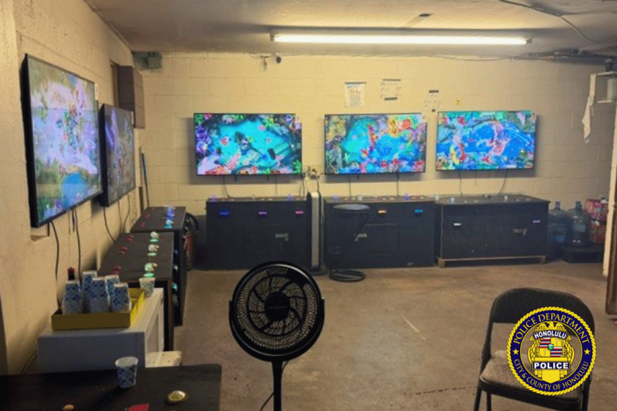 Honolulu Police Raid Illegal Gambling Operation in Kalihi