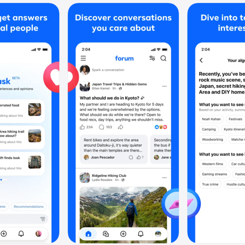 Meta quietly launches a new Reddit-like app called Forum