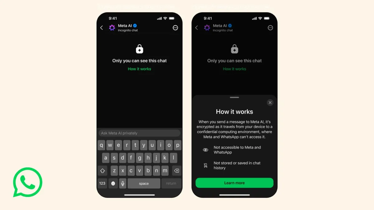 WhatsApp Adds Private Chat Mode to Meta AI